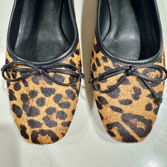 SCHUTZ Animal Print Flats with Black Accents. Only worn once - Picture 2 of 9